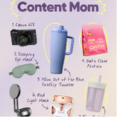 Content Mom Owala collage